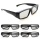 4er SET 3D Brille schwarz Marke Ganzoo Bild 3