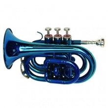 Dimavery 26503680 TP 300 B Pocket Trompete blau Bild 1