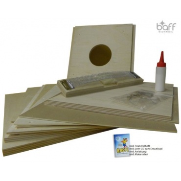 baff Musikmöbel Kindertrommelhocker Bausatz Cajon-Bausatz mit Sitzhöhe 38 cm, Percussion Bild 1