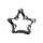 A-STAR TAM03BK Schellenring Tambourin Stern schwarz Bild 1