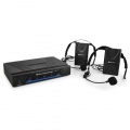 QTX 171.818 2-Kanal-Funkmikrofon Komplett-Set 2x Headset mit Sender (50m, Transportkoffer, XLR/Klinke-Out), drahtlos Bild 1