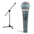 PA- & Studio Mikrofon Set dynamischem Mikrofon mit Stativ (XLR-Gesangsmikrofon, inkl. 4m XLR-Kabel) Bild 1
