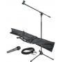 Chord Mikrofon Bhnen-Set inkl. Dreibein-Stativ, Tasche und Kabel, dynamisch Bild 1