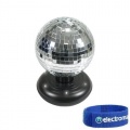 Cheetah - Frei Stehende Rotierende Spiegel Disco Kugel Ball Mit LED 15cm Bild 1
