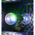Diskolampe - 2 Diskokugeln auf Sockel - Kristallkugel-Effekt  Bild 1