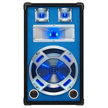 Skytronic Style Box Lautsprecher blau beleuchtet 600W Bild 1