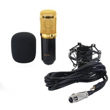 Feichen Profi Kondensator Mikrofon Voll Set Gold-Kopf STUDIO Mic Broadcasting + Shock Mount Bild 1