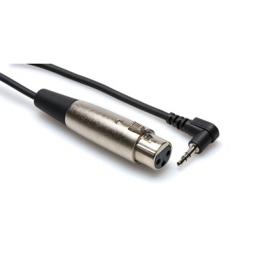 HosaTech XVM-101F Mikrophonkabel, XLR3F auf rechtwinklinge TRS Klinke 3.5mm von Hosa Bild 1