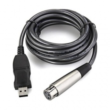 USB-Mikrofon Kabel Mikrofonkabel Mikrofon Adapterkabel 3 Pin-Slot 2,9m Schwarz von MEMTEQ Bild 1