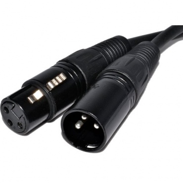 Pulse XLR Mikrofon Männlich Zum Weiblich Audio Kabel Schwarz 50 cm 0,5 m von kenable Bild 1