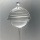Pflanzensitter: Durstkugel/Bewsserungskugel klar mit Glas-Stopfen gedrckter Rand ca.9cm Bild 2
