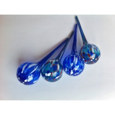 4er Set Bewässerungskugel Wasserkugel Durstkugel Pflanzensitte blau grün rot weiß Bild 1