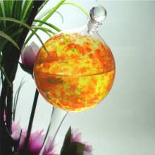 Tolle Pflanzensitter: Durstkugel/Bewsserungskugel - orange mit Glasverschluss ca. 8,5cm Bild 1