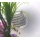 Durstkugel Bewsserungskugel Pflanzensitter klar mit silbernen Streifen ca. 8,5cm Bild 1