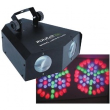 Stroboskop LED-Lichteffekt Double Moon DMX von Ibiza Bild 1