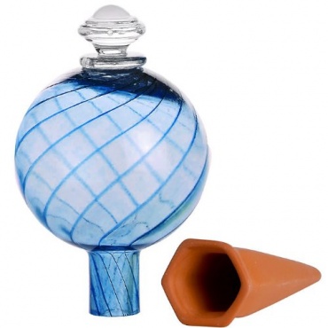 Bio Green HCR-12-B-A Hydro Crystal, Deko Gießkugel inklusive Terracotta Kegel, Größe M, blau Bild 1