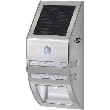 Brennenstuhl Solar LED Wandleuchte SOL WL-02007 mit Bewegungsmelder, edelstahl 1170780 Bild 1
