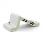 Mini Dockingstation Smart Stnder Halter USB fr Smartphone Handy mit 3 USB Ausgngen Grn von System-S Bild 1