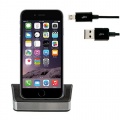 Set fr Apple iPhone 6 mit Dockingstation Ladestation + Micro USB 2.0 Datenkabel von iprotect Bild 1
