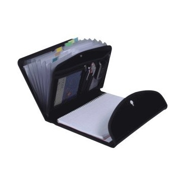 Exacompta Fächermappe Exactive 335x285mm 6-teilig mit Innentasche und Block schwarz Bild 1