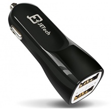 Dual USB Ausgang KFZ-Ladekabel Auto Ladegerät Car Charger für Apple iPhone 5 und mehr (Schwarz) von JETech Bild 1