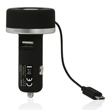 Wicked Chili T-Bone DUAL KFZ Ladegerät mit ausziehbarem microUSB Kabel und USB Fast-Port für Apple- und Android-Geräte Bild 1