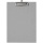 Maul A4 Schreibplatte Pappe mit Bgelklemme, Farbe: grau Bild 1