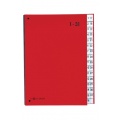 Pagna 24329-01 Pultordner, 1-31, Color-Einband, 32-teilig, rot Bild 1