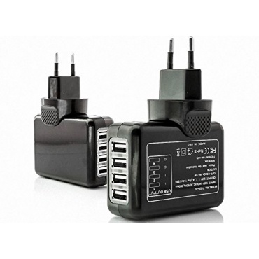 4 Fach Universal 4-Port USB Reise Ladegerät Strom Verteiler Adapter Ladekabel Netzteil für Apple usw. von LONGWELL Bild 1