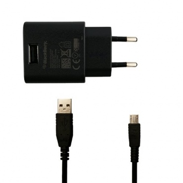 9780 Bold Ladekabel ASY-44303-002 + ASY-18685-001 Netzteil Ladegerät + Datenkabel MicroUSB von Blackberry Bild 1