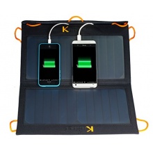 13 Watt mit 2 USB out 5,5V Tragbares Faltbares Solar Ladegert Solar Panel Solar Zelle fr 5V USB-Lade-Devices,Handys usw. von KUFFNER Bild 1