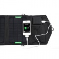 Wasserdichte Outdoor Reise faltbar Dual Ausgabe Solar Panel Ladegert fr iPad iPhone Laptop (schwarz) von LEORX Bild 1