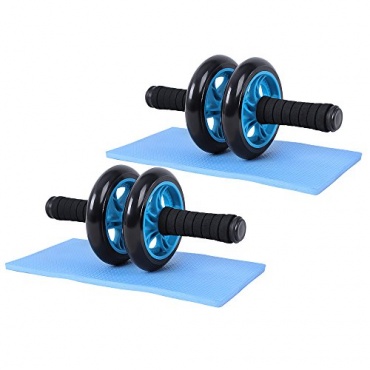 2xAB Wheel mit Knie Pad Bauchtrainer Roller Bauchroller Bauchmuskeltrainer SPU75P-2 von Songmics-Sport & Fitness Bild 1