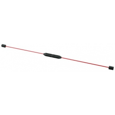 Bauchtrainer, Swing Stick Schwungstab mit DVD (englischsprachige Ausgabe), 160 cm, rot/schwarz von Body Sculpture Bild 1