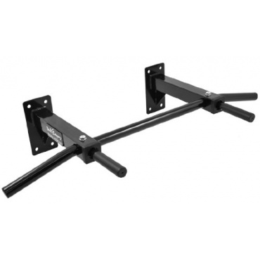 Profi Klimmzugstange schwarz für die Wandmontage inkl. Befestigungsmaterial und Anleitung Dipständer von Bad Company Bild 1