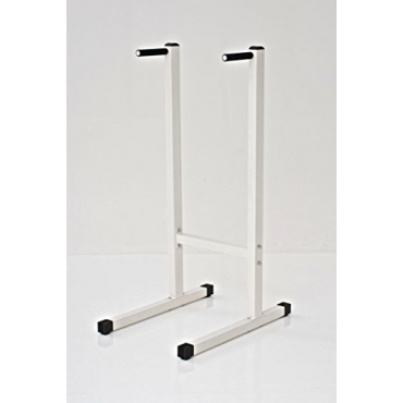 Dipständer, professionelle DIP Station, verschiedene Trainingsmöglichkeiten Bauch, Rücken, Trizeps, belastbar bis 150 kg weiß von CLP Bild 1