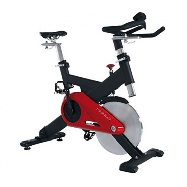 Fitnessgerät Heimtrainer Cycle Speedbike CRT schwarz Fitnessbike rot von Finnlo Bild 1