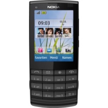 Nokia X3-02 Handy 2.4 Zoll Touch&Type Display, 5 MP Kamera dark metal Bild 1