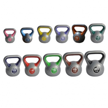 Hantel Gymnastik Kettlebell Kugelhantel Vinyl Handgewicht 2 bis 20 KG von TrainHard Bild 1