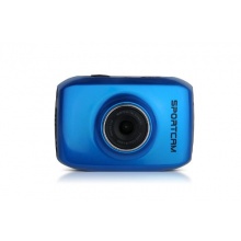 Lenco SPORTCAM-100 Sport-Digitalkamera Unterwasserkamera blau Bild 1