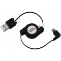 mumbi aufrollbares Kabel USB 2.0 schwarz Bild 1