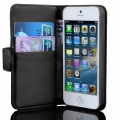 Schutzhlle Book-Style fr Iphone 5 mit Kartenfchern in schwarz Bild 1