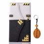 Traitonline Flip-New-Style Kunst Leder Tasche Samsung Note 4 Case schwarz Bild 1