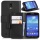 DONZO Wallet STRUCTURE Flip Case Tasche Etui fr Samsung Galaxy S4 schwarz Bild 1