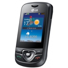LG A200 Slider Handy Black Bild 1