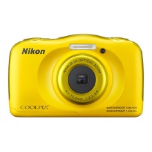 Nikon Coolpix S33 Digitalkamera Kompaktkamera 13,2 Megapixel gelb Bild 1
