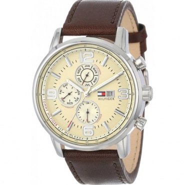 Tommy Hilfiger Herren Analog Armbanduhr Casual Sport XL Analog Quarz Leder 1710337 Bild 1