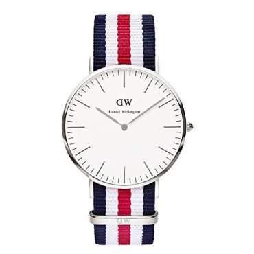 Daniel Wellington Herren Analog Armbanduhr XL Canterbury Analog Quarz Nylon 0202DW  Bild 1