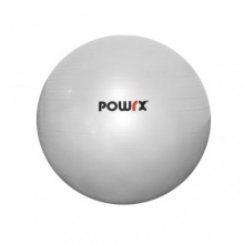 POWRX Gymnastikball Sitzball Fitnessball mit Pumpe, Silber, 75 cm Bild 1