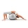 POWRX Gymnastikball Sitzball Fitnessball mit Pumpe, Silber, 75 cm Bild 5